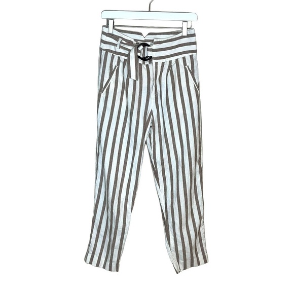 ANTHROPOLOGIE Oasis Striped Linen Pants - Picture 2 of 5
